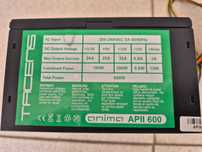 Fonte de Alimentação PC 600W Anima APII 600