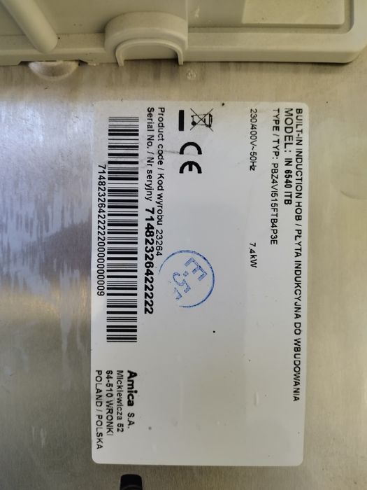 Super płyta indukcyjna Amica !!!