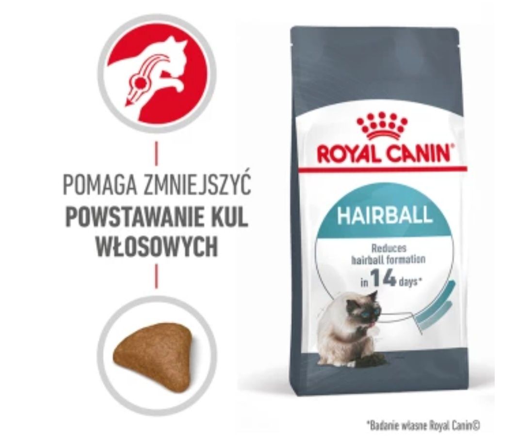 Royal Canin 400g + Gratis, Hairball Pokarm Koty Wrażliwe Kule Sierść