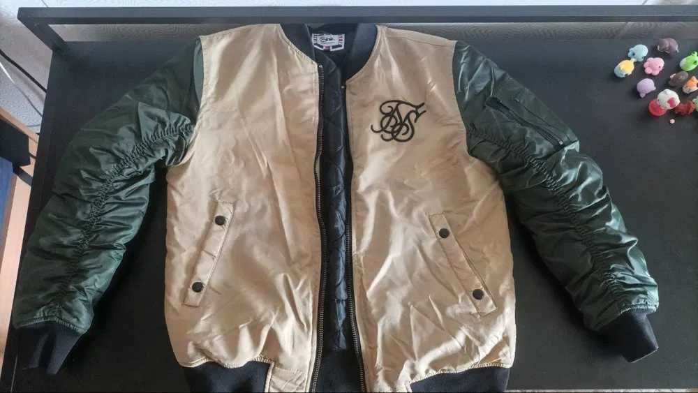 Бомбер Sik Silk Cream/Green куртка