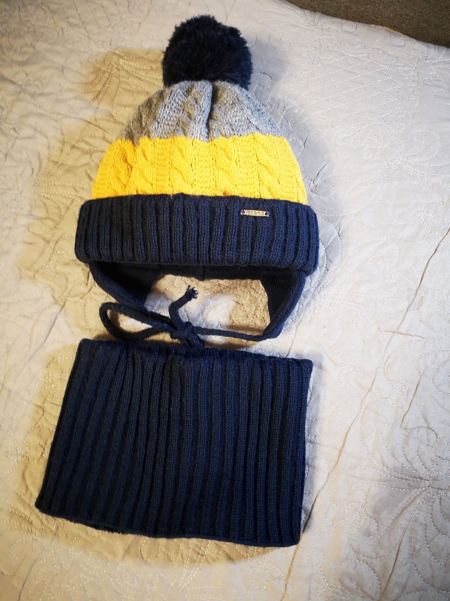Зимовий комплект шапка і хомут