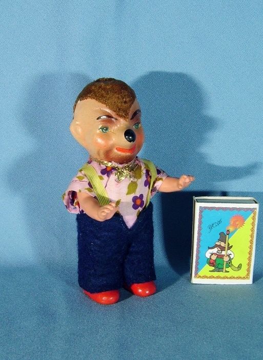 Ежик їжак їжачок лялька кукла коллекционный ГДР 12 см немецкий колкий