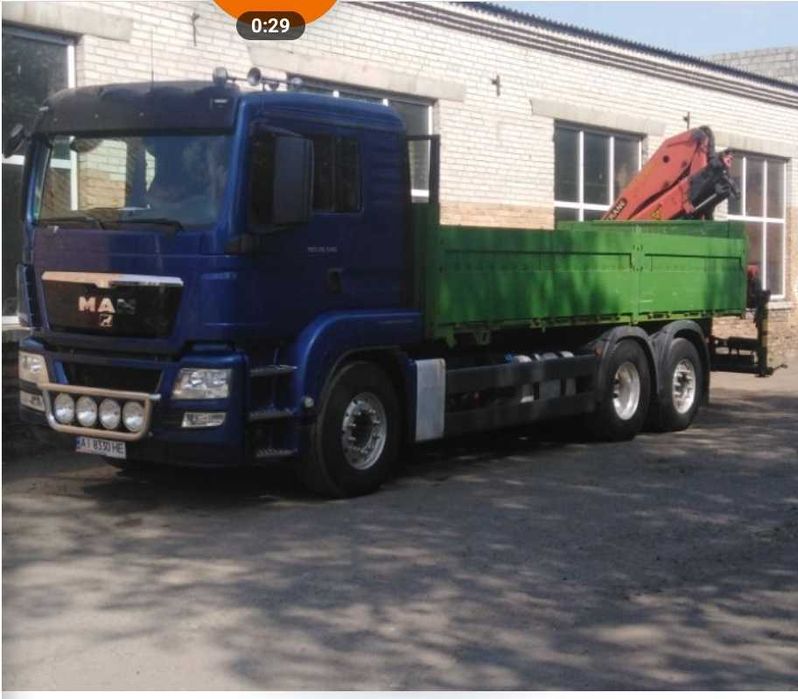 Послуги перевезення вантажів, доставка (вмонтовані крани-маніпулятори)