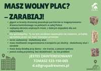 Udostępnij nam swój plac i zarabiaj