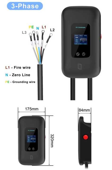 Wallbox Carregador 11 kw - 16 A - Tipo2 - C/ APP - Elétricos Híbridos