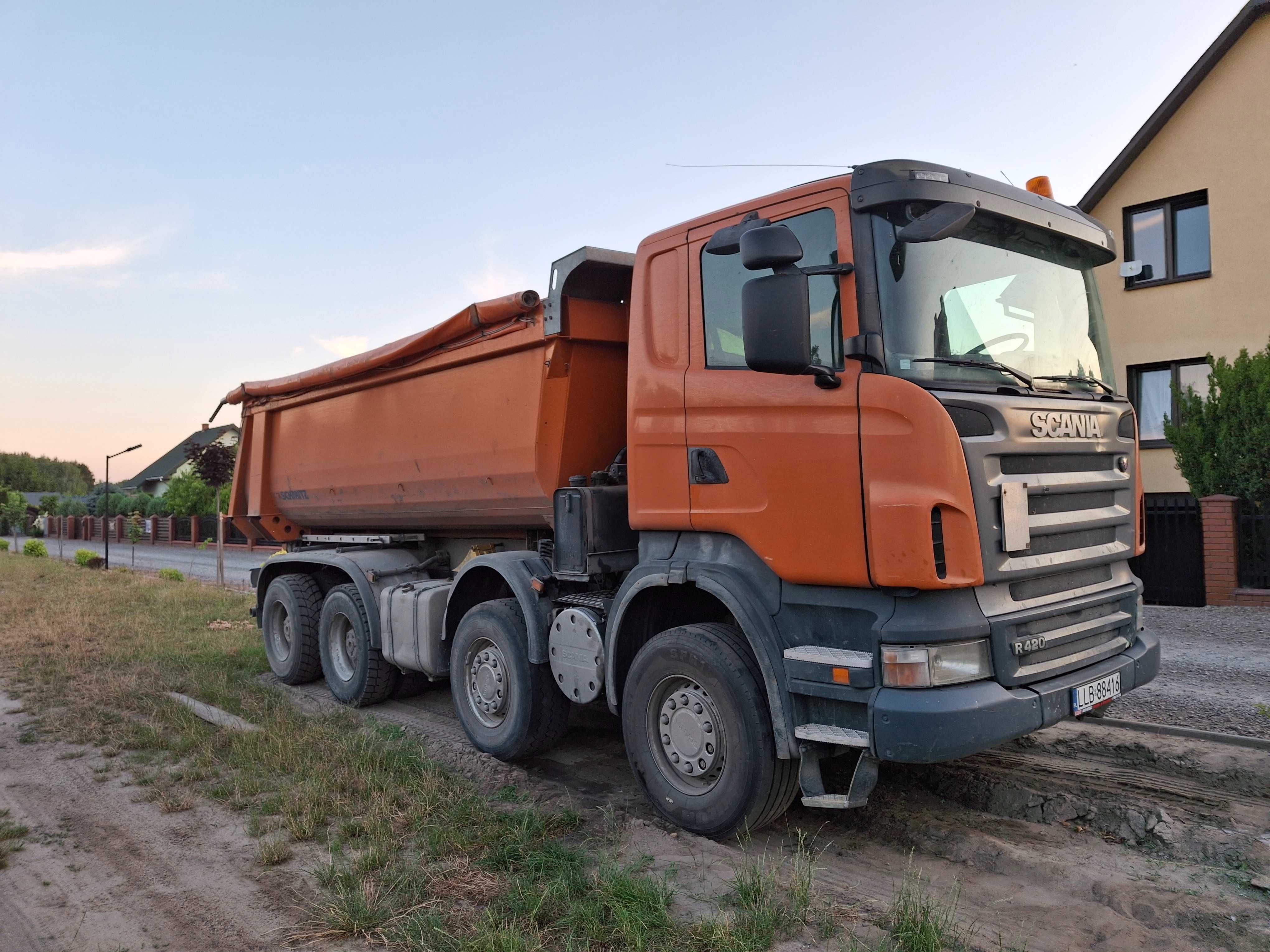 Scania R420 wywrotka 8x4