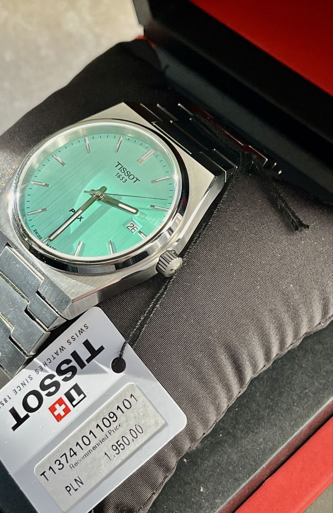 Zegarek Tissot PRX 40 mm Tiffany Blue   - idealny z W.KRUK PL