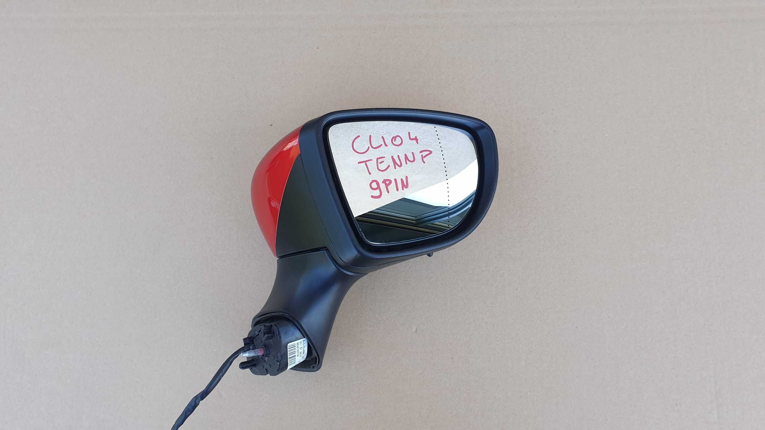 Renault Clio IV 4 prawe lusterko 9 pin kolor TENNP