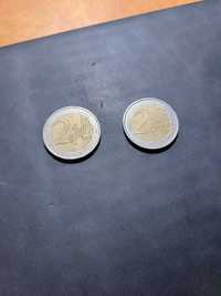 Монеты 2 евро ( 1999 / 2002) цена за 2