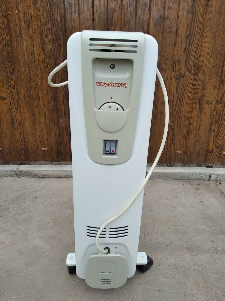 Масляный обогреватель радиатор Termostar на 8 секций на колесиках