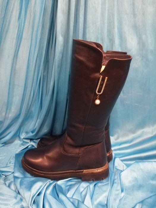 Kozaki granatowe stan idealny