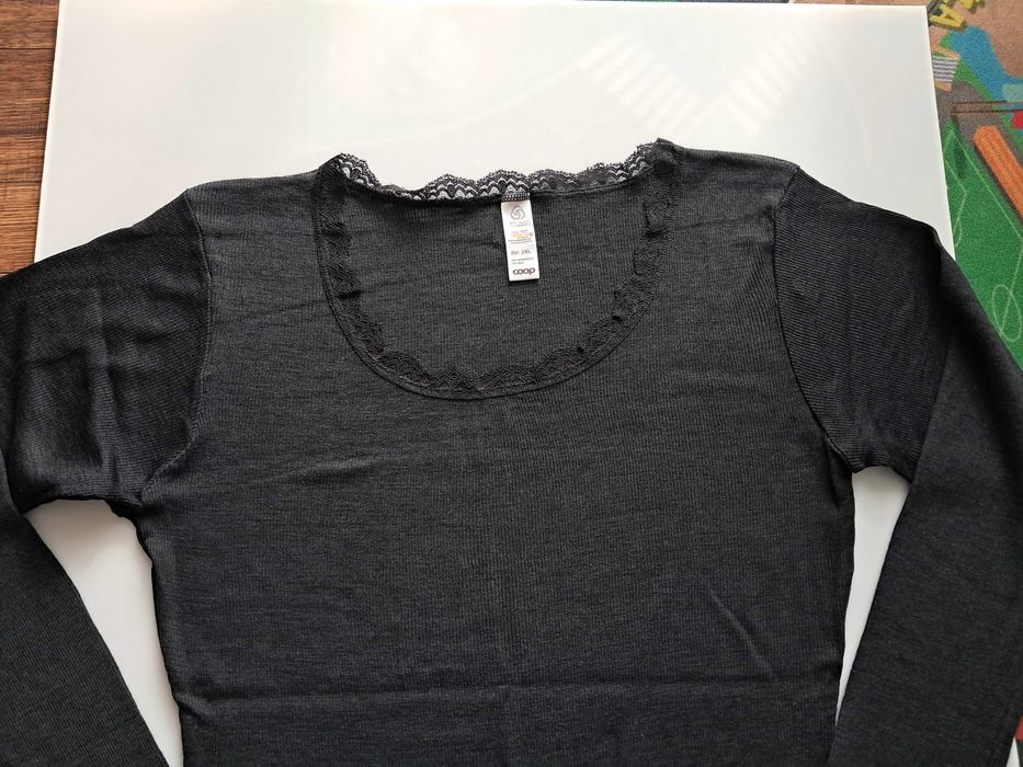 Koszulka na długi rękaw Coop, merino wool, jedwab, wełniana r. XL/2XL