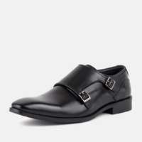 Мужские кожаные туфли дабл монки Goodwin Smith UK черные 42 размер