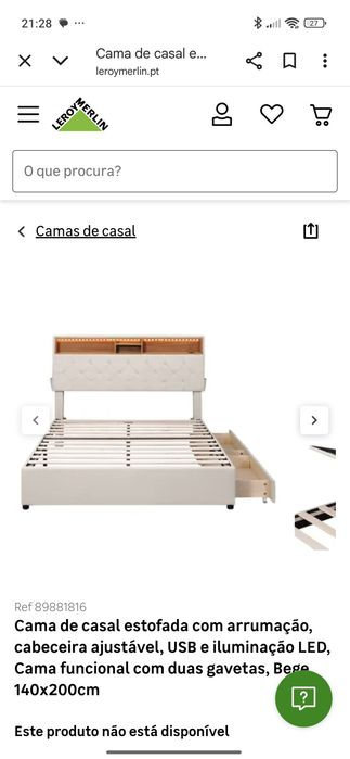 Cama de casal nova
