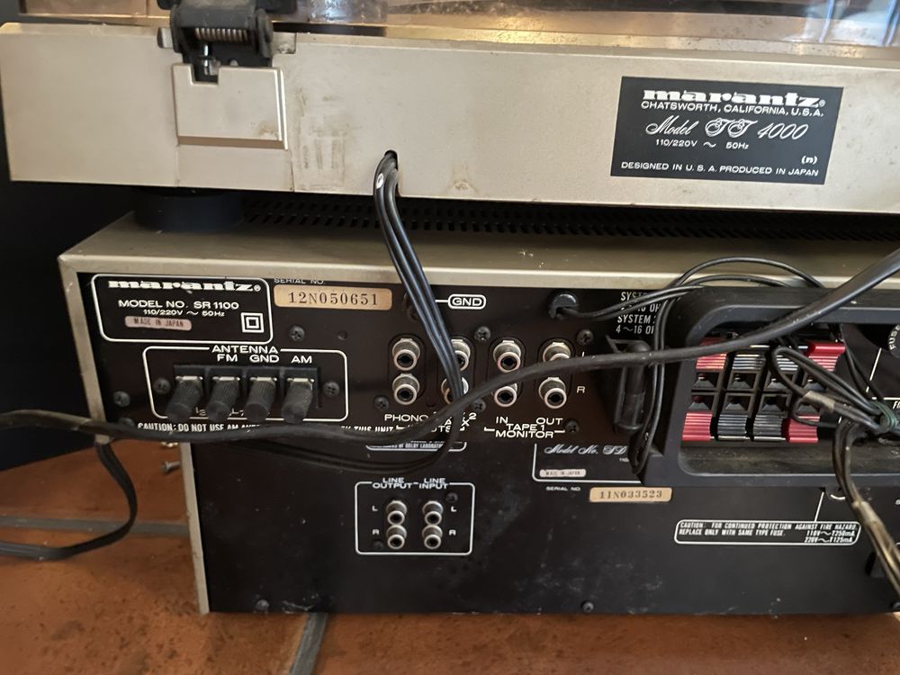Conjunto Marantz + colunas Tamon