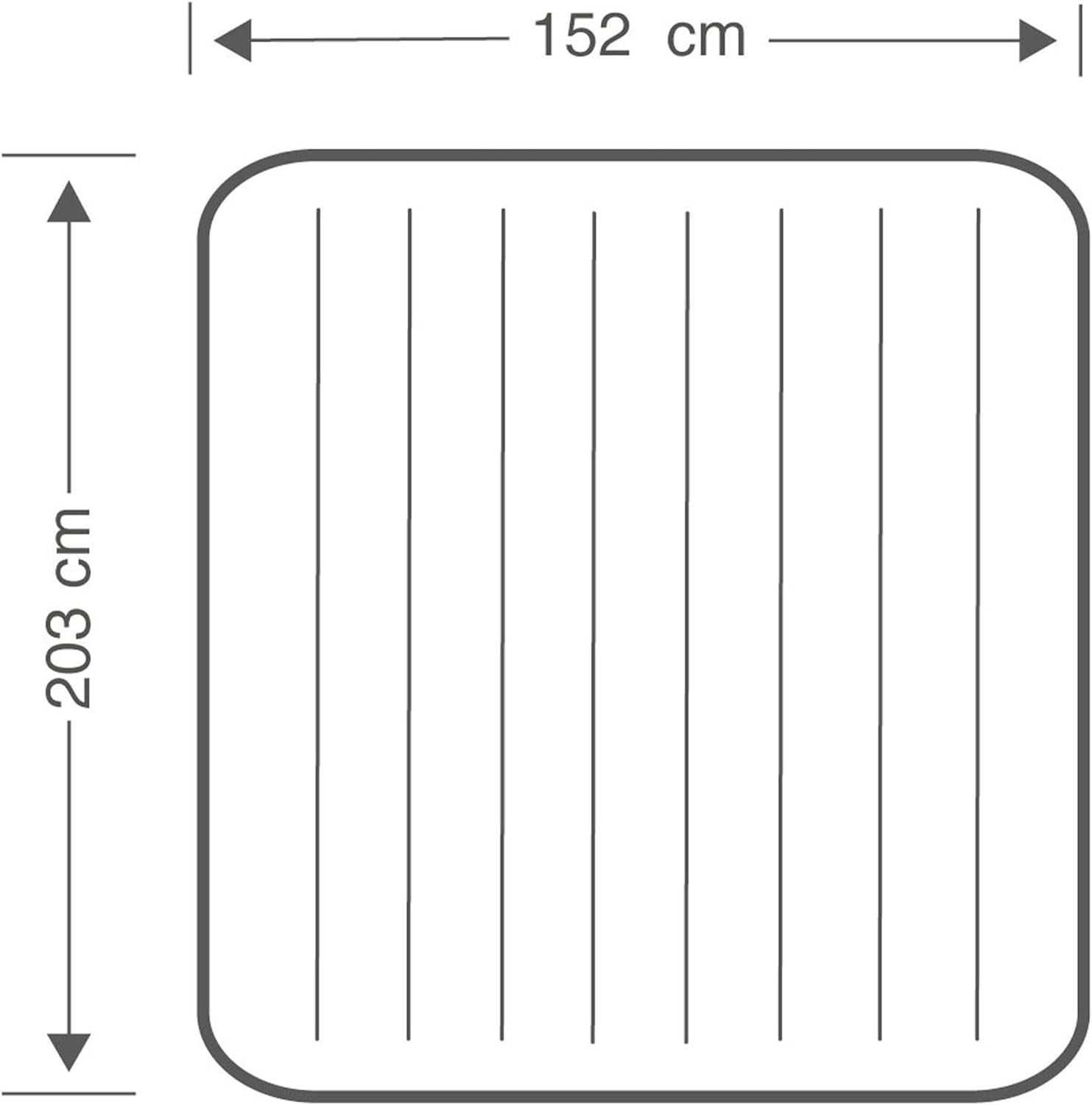 INTEX 64759 DURA-BEAM STANDARD dwuosobowy welurowy materac 152x203x25