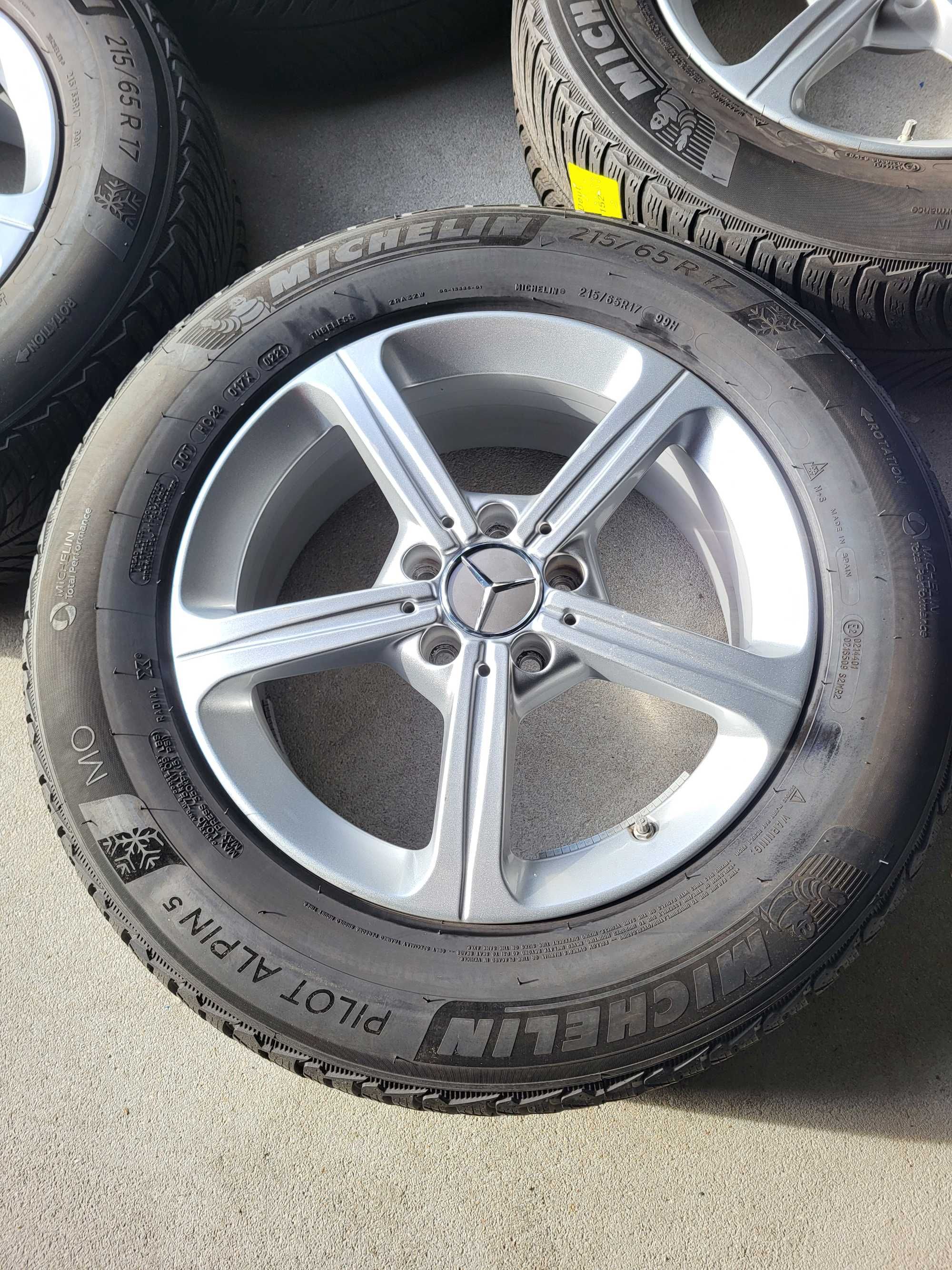 [K127] Koła zimowe 17 Cali 5x112 Michelin 215/65/17 Mercedes 21r