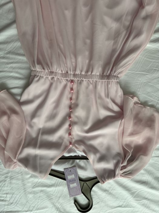 Продам красиву сукню, плаття шифон, пудрового кольору, розмір S