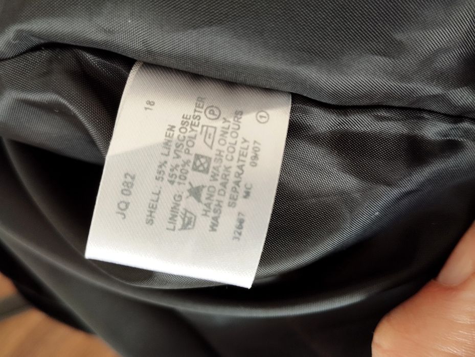 Mała Czarna , klasyczna sukienka rozm 42 , L, XL ,len i wiskoza