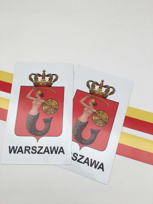 Naklejki magnes na taxi, paski, syrenki, Warszawa + gratis