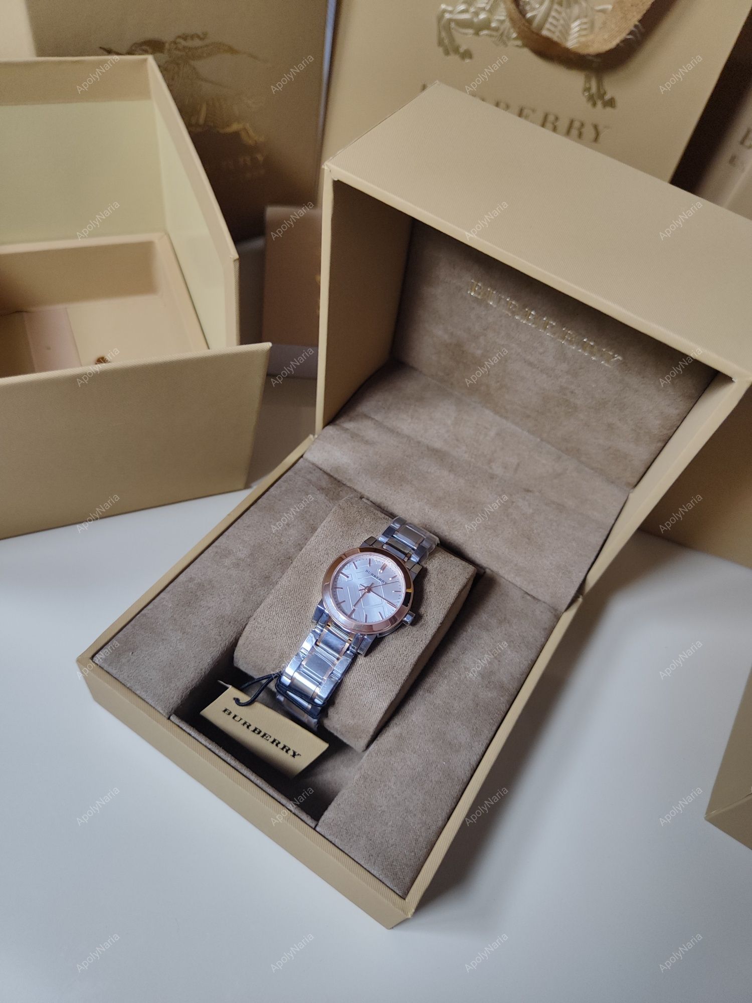 Годинник Burberry bu9105 bu9205 Часы Барберри