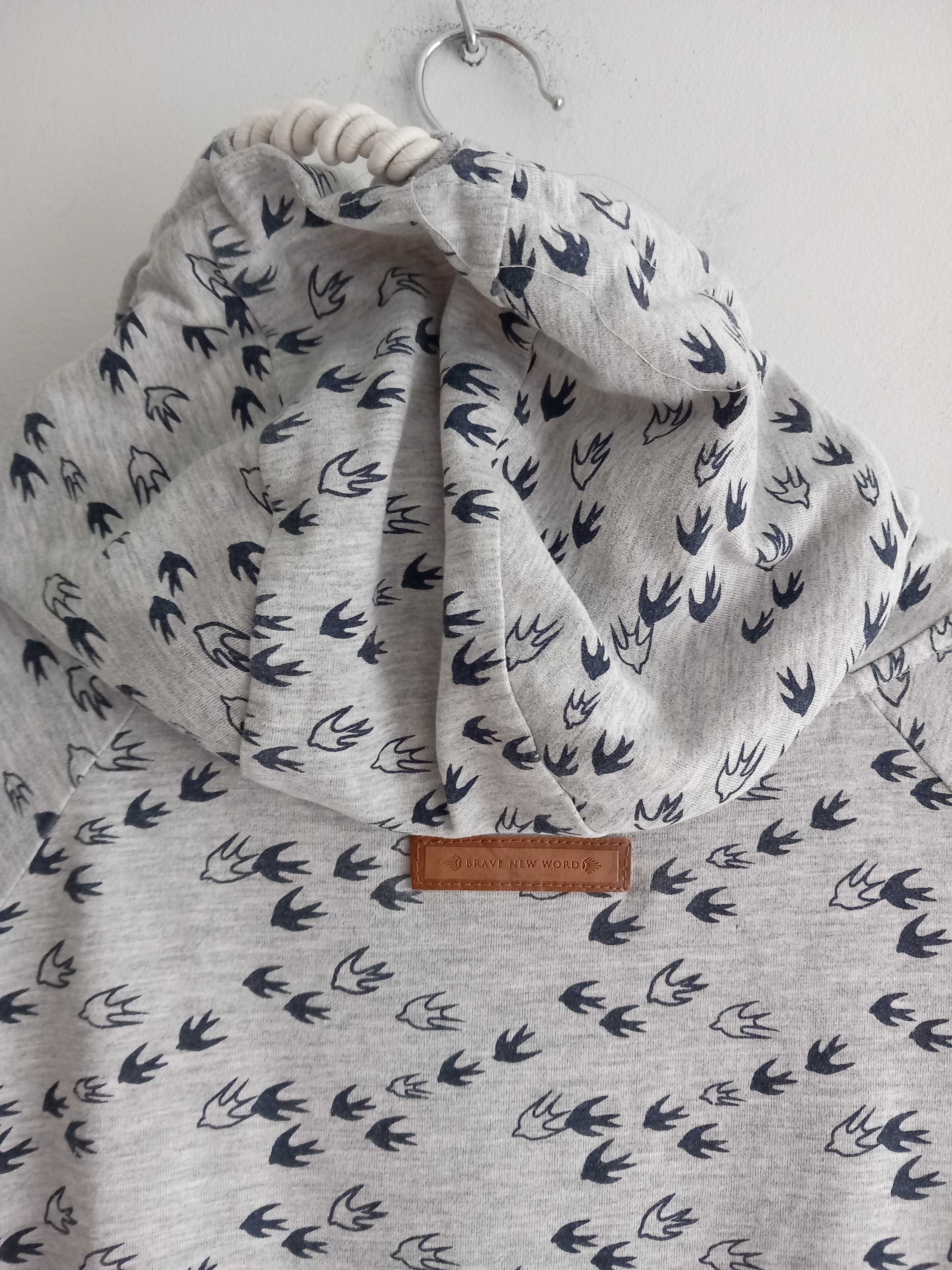 Naketano cienka bawełniana bluza damska z kapturem hoodie