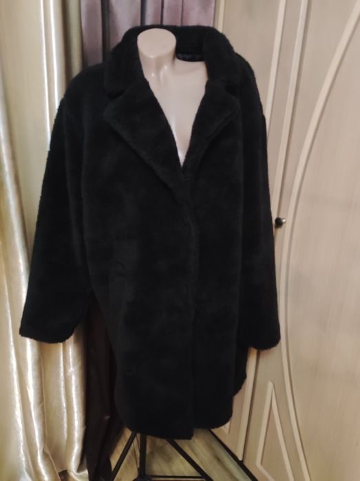 Шубка Тедди новая чёрная лёгкая шубка  размер ХЛ