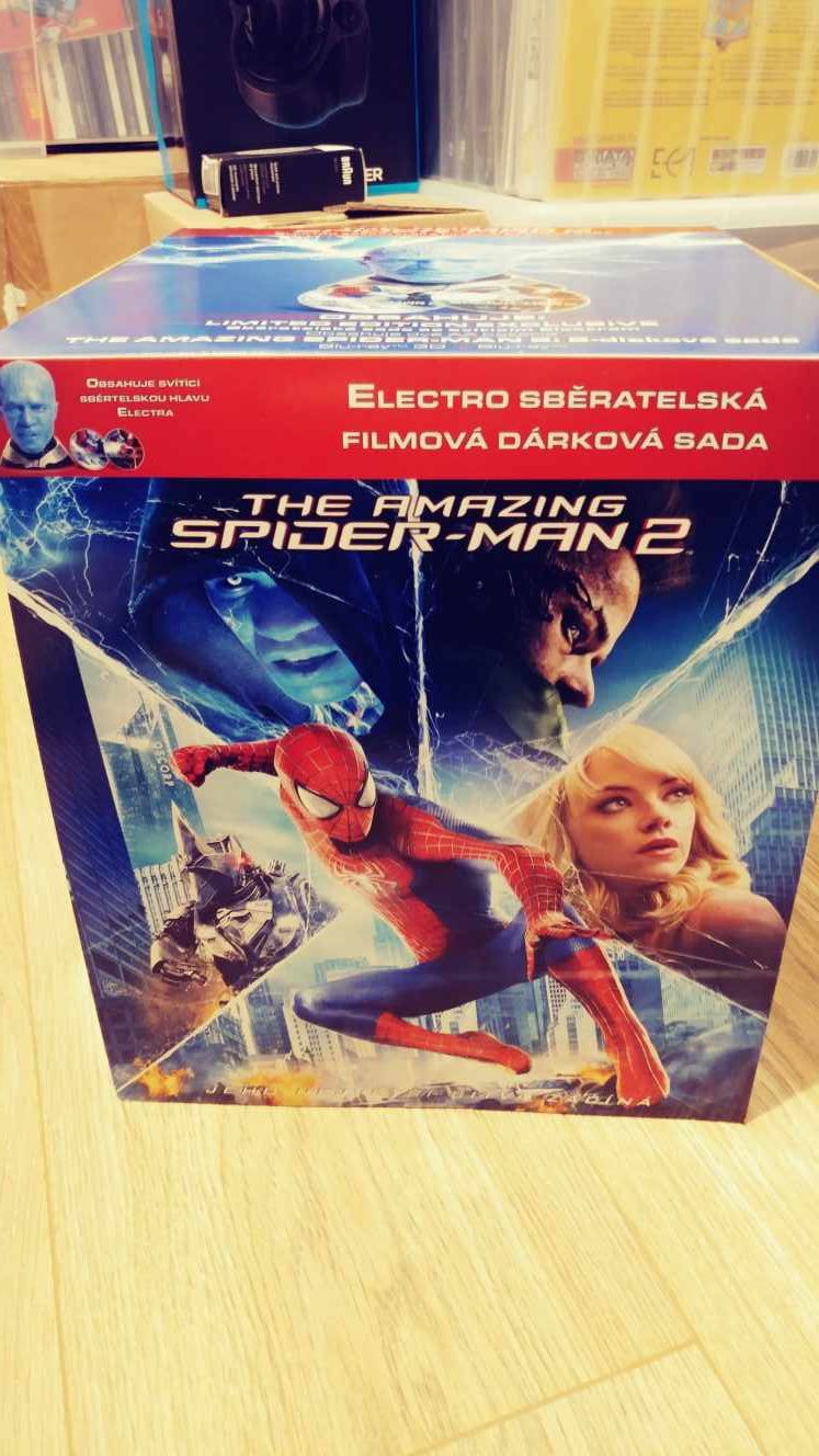 Bluray 2D+3D The Amazing Spider-man 2+ figurka Electro