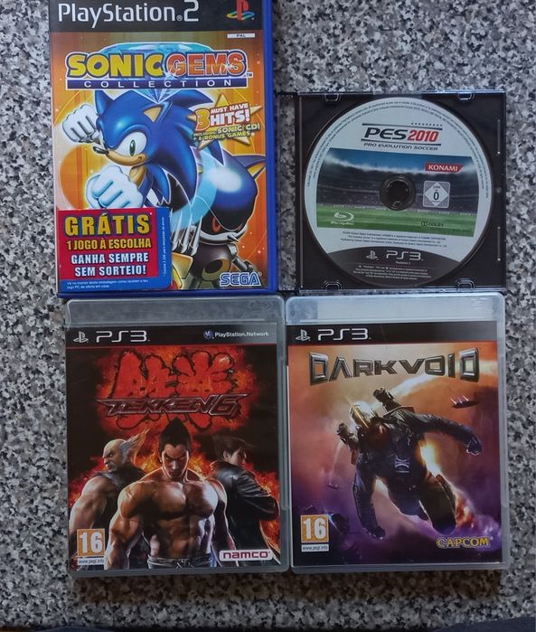 Conjunto de 4 jogos Playstation 2/3
