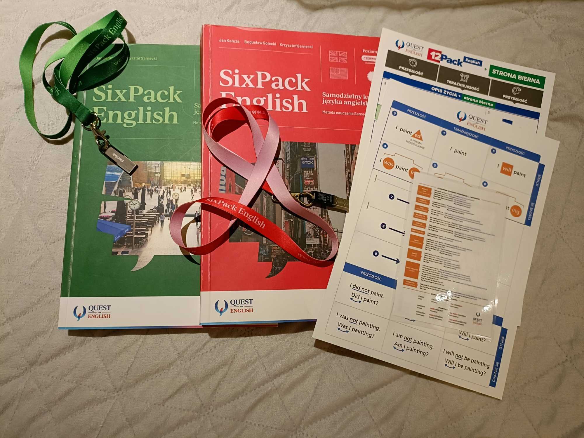 SixPack English zielony i czerwony samodzielny kurs j. angielskiego