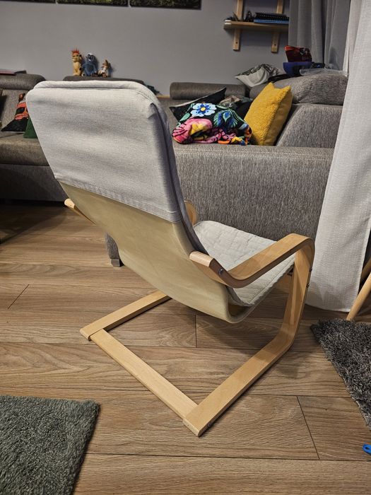 POÄNG POANG  fotel dziecięcy Ikea 
Fotelik dziecięcy, okl brzoz/Skogbo