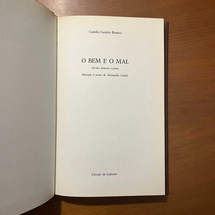 Camilo Castelo Branco - O Bem e o Mal (envio grátis)