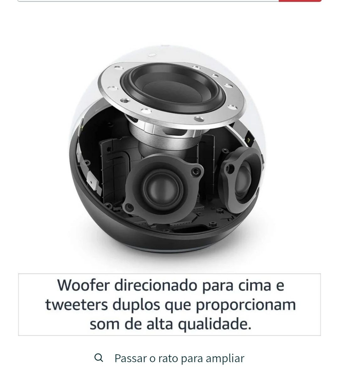 Amazon Echo 5ª Geração – Som premium, Bluetooth e Zigbee