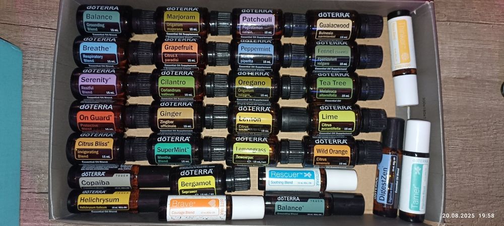 Набор эфирных масел doTERRA, масла doTERRA, пробники doTERRA