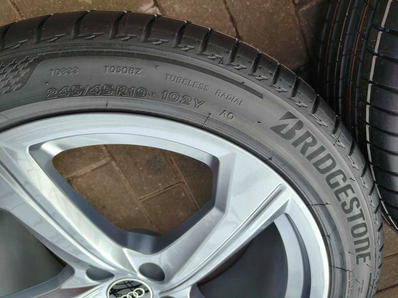 5x112 KOŁA Letnie R19 AUDI A6 C7 C8 ET40 245/45 Bridgestone 2024r NOWE
