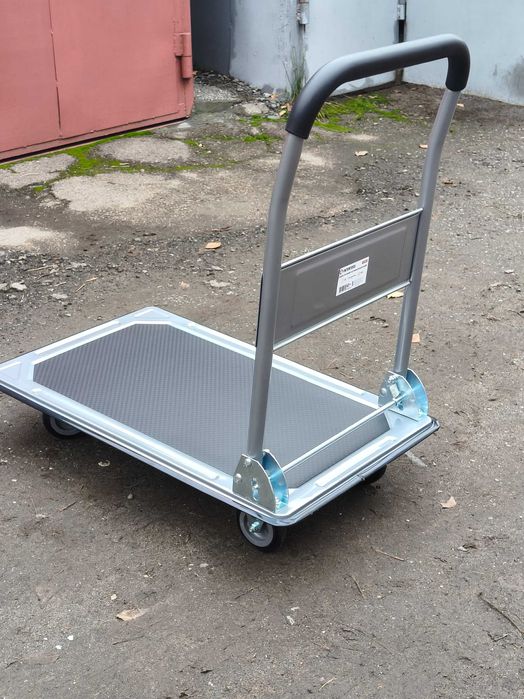 Компактные металлические тележки с платформой
