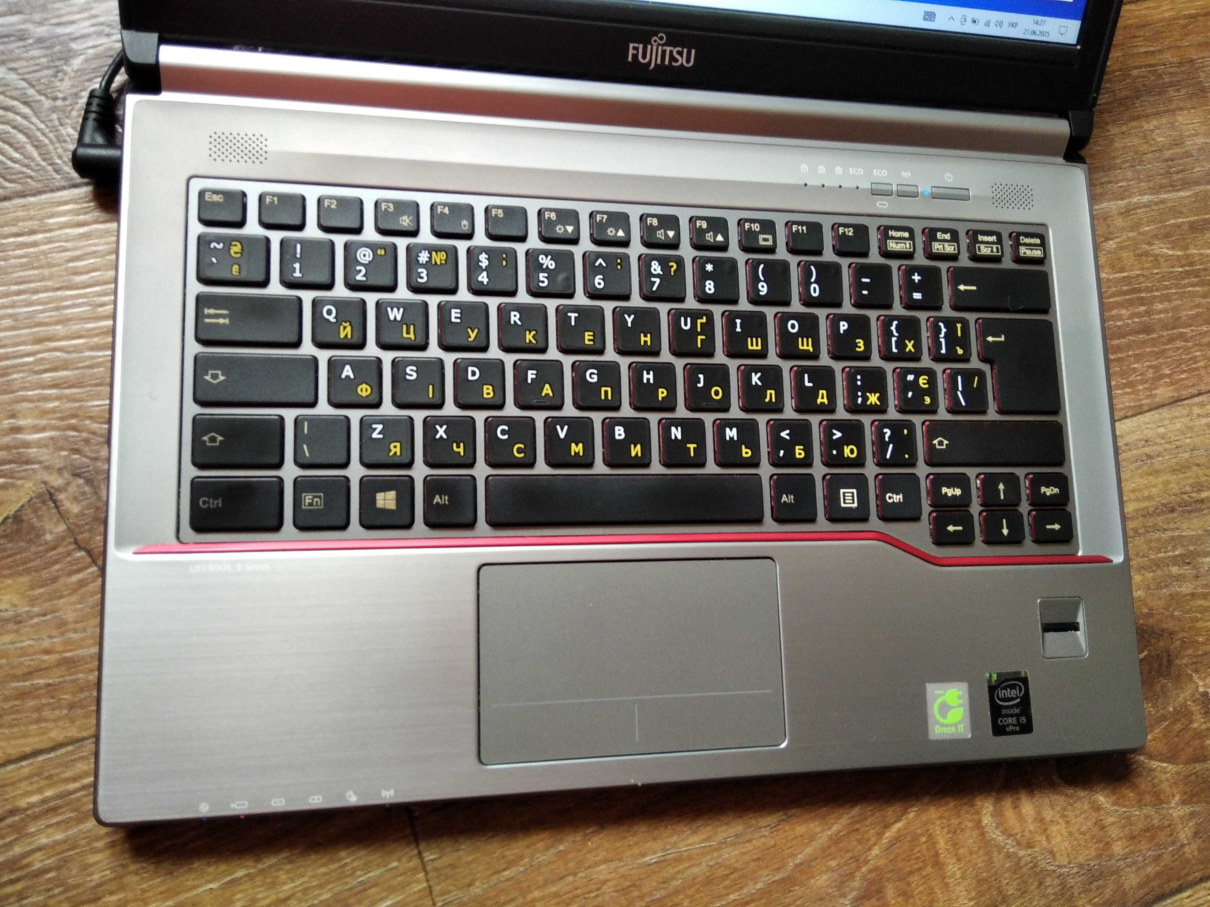 Ноутбук i5 4310M 14 Fujitsu E744 ssd 256Gb 16gb DDR3 Webcam Meet zoom