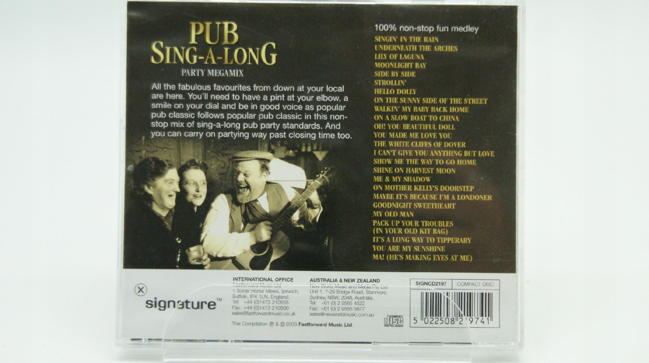 cd - various - pub sing a long party megamix