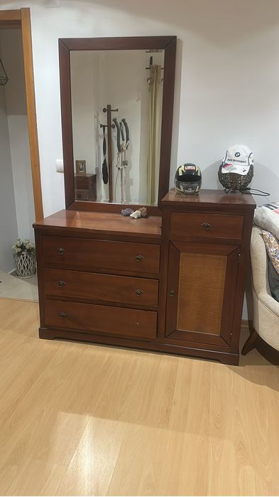 Mobilia de quarto casal madeira maciça