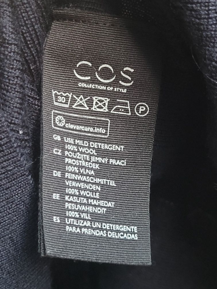 COS r L  XL sukienka wełna 100proc termiczna termoaktywna