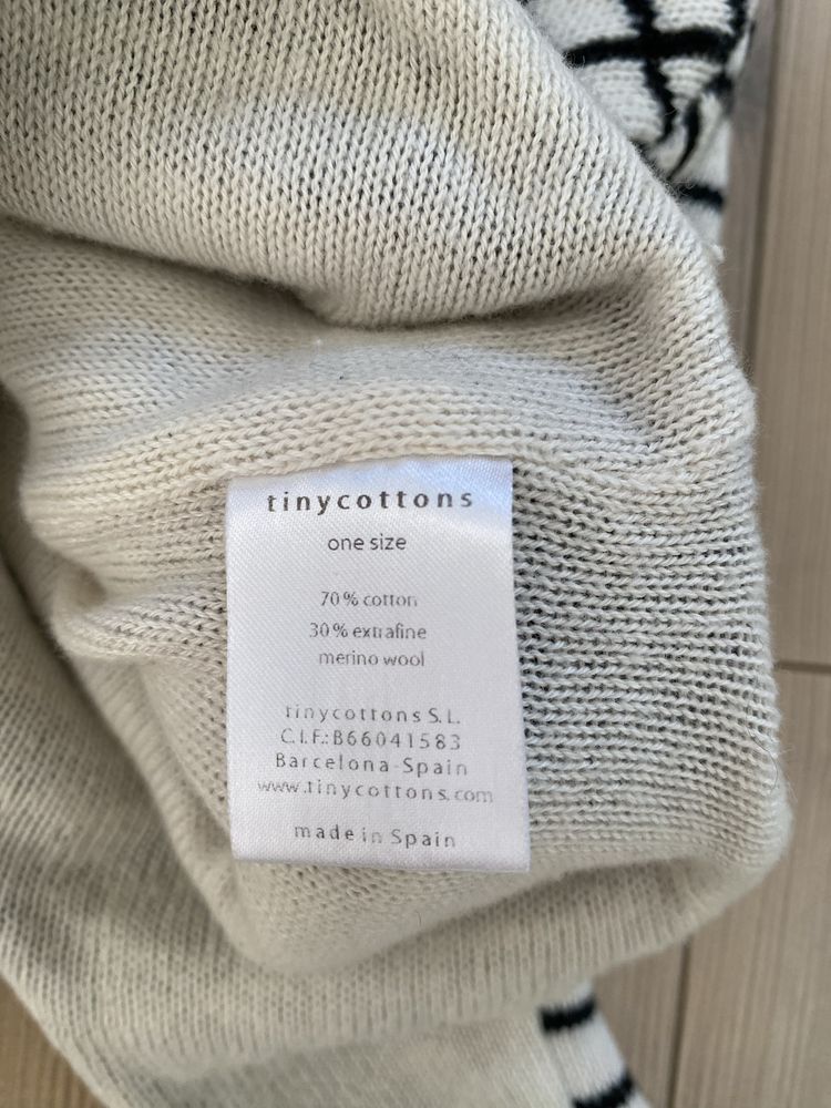 Tinycottons czapka wełniana pilotka uszatka wool 2-5 lat bobo choses