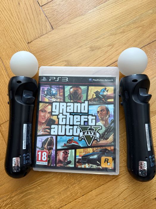 PlayStation 3 duży zestaw + gry + kontrolery 2x move