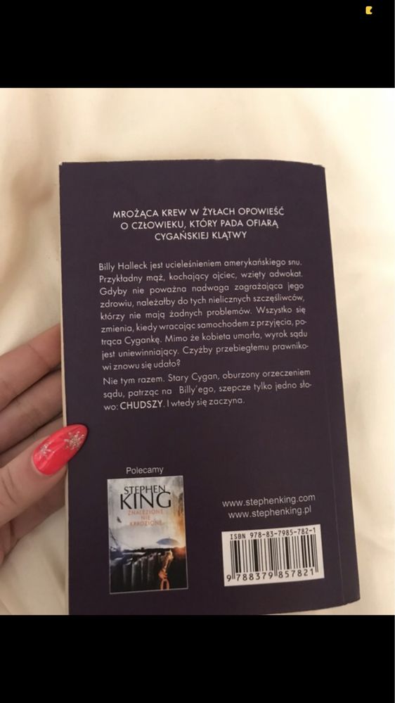 Książka Stephen King „Chudszy”