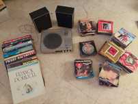 Lote Gira discos Schneider, 275 discos 45 rotações e 30 LP's
