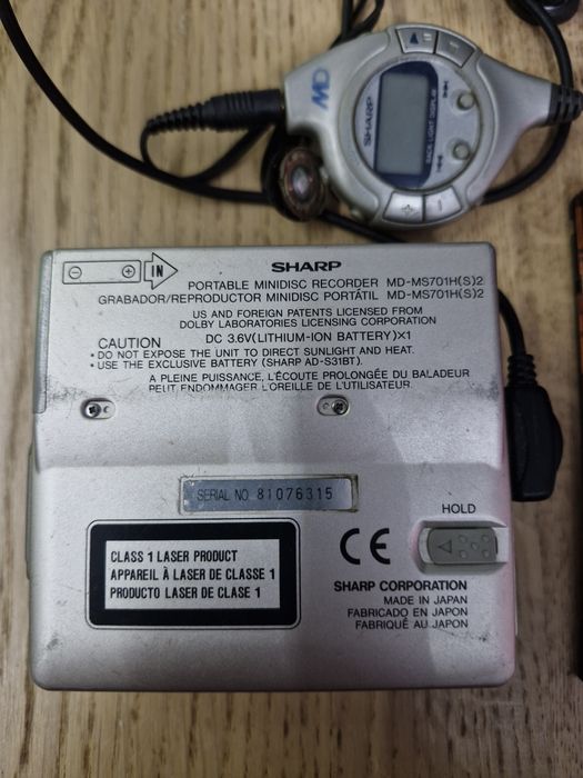 Sharp MD-MS701H MiniDisc Odtwarzacz