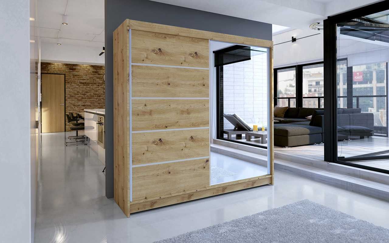 Szafa Przesuwna Garderoba KLEO 3 180cm LED 10 dni
