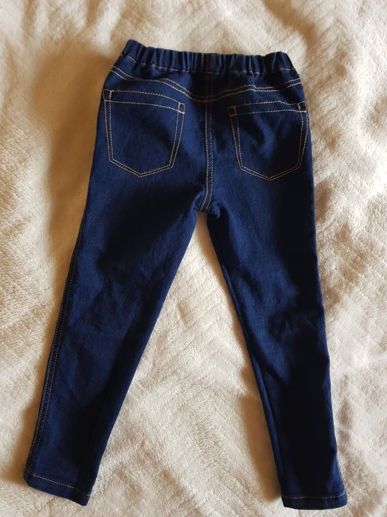 Jegginsy, spodnie jeansy  rozm. 110