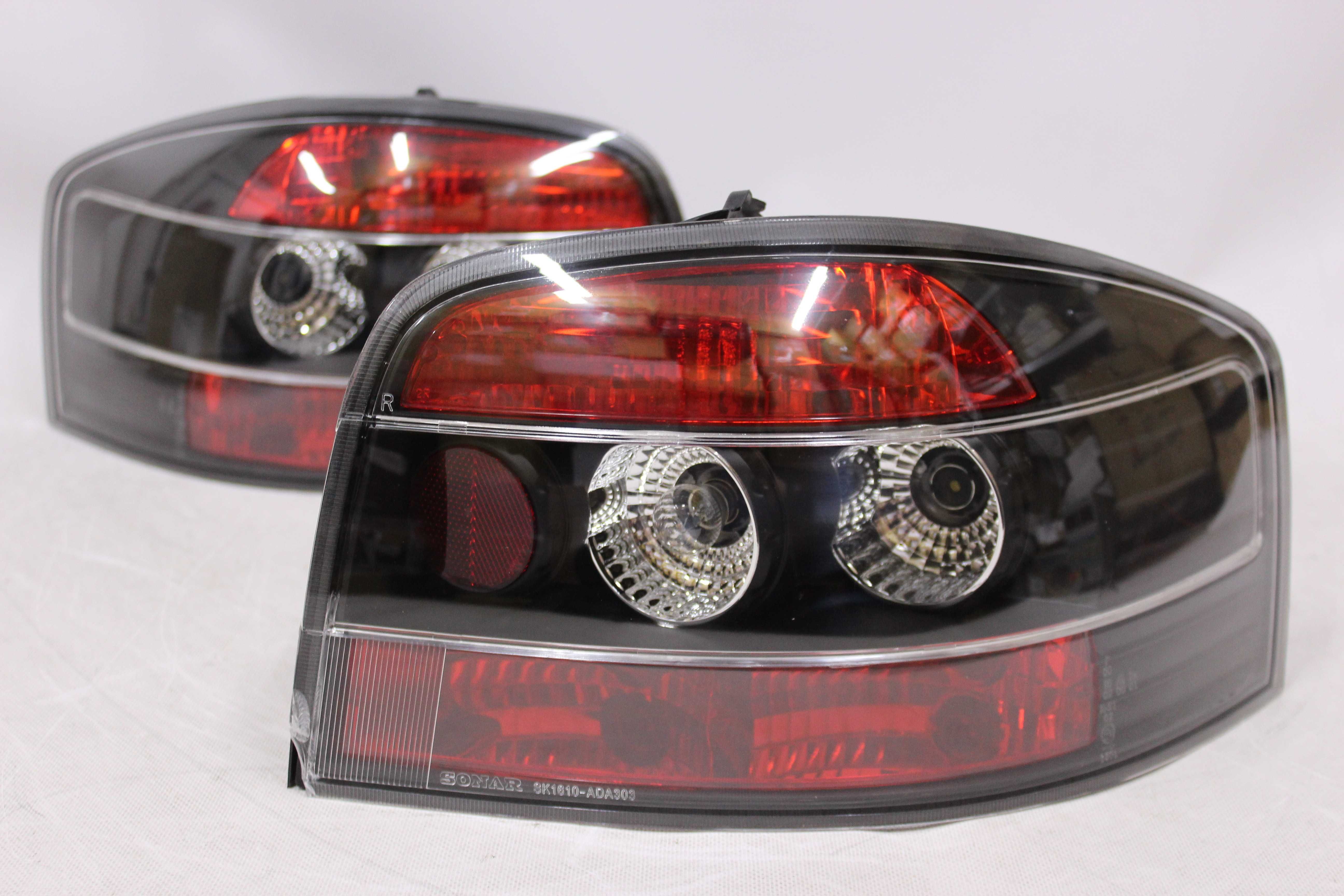 Lampy światła tył tylne Audi A3 8P 3D 03-08 BLACK SMOKE Tuning Czarne!