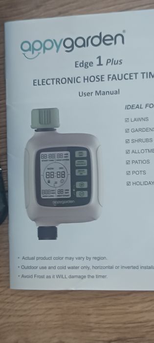 Appy Garden Edge 1 Plus – programowalny timer nawadniania do węża ogro