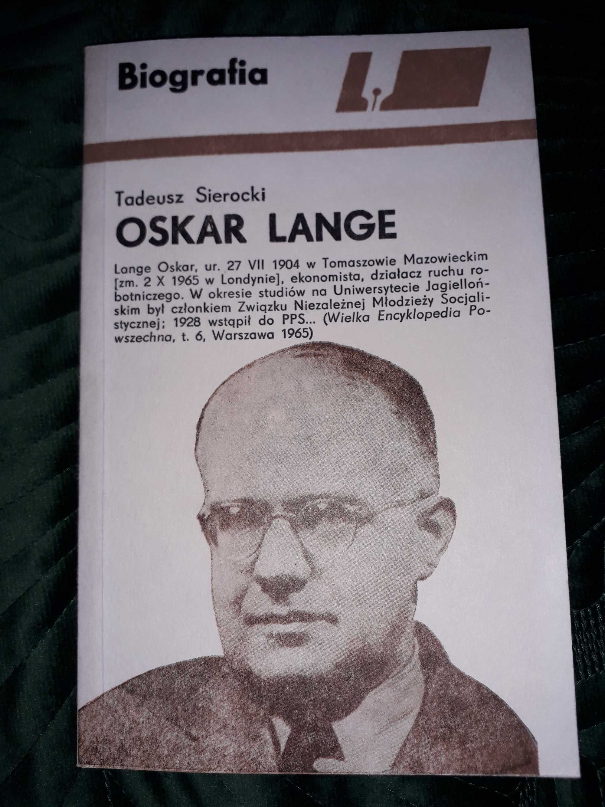Sierocki Oskar Lange biografia